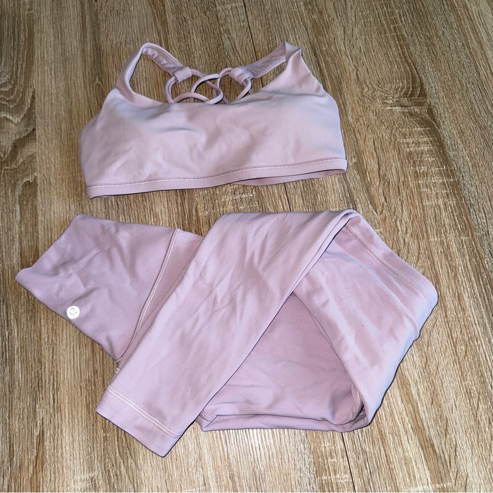 Lululemon Athletica Pink Sports Bra + Leggings
